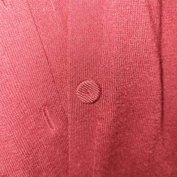 J. Jill Cranberry Wool Blend Cardigan - Picture 6 of 12